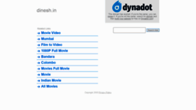 What Dinesh.in website looked like in 2020 (3 years ago)