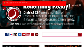 What D214.org website looked like in 2020 (3 years ago)