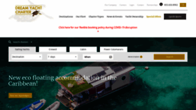 What Dreamyachtcharter.com website looked like in 2020 (3 years ago)