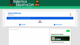 What Didacticaeducativa.com website looked like in 2020 (3 years ago)