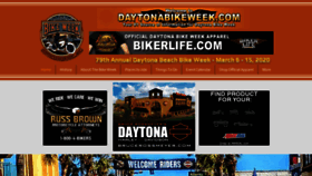 What Daytonabikeweek.com website looked like in 2020 (3 years ago)