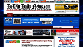 What Dewittdailynews.com website looked like in 2020 (3 years ago)