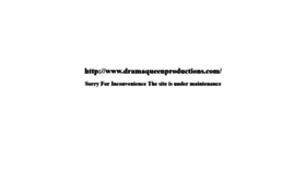 What Dramaqueenproductions.com website looked like in 2020 (3 years ago)