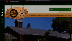 What Davie-fl.gov website looked like in 2020 (3 years ago)