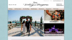 What Disneyweddings.com website looked like in 2020 (3 years ago)