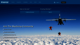 What Dropzone.com website looked like in 2020 (3 years ago)