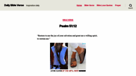 What Daily-bible-verse.org website looked like in 2020 (3 years ago)