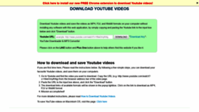 What Downloadyoutubevideo.org website looked like in 2020 (3 years ago)