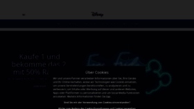 What Disney.de website looked like in 2020 (3 years ago)