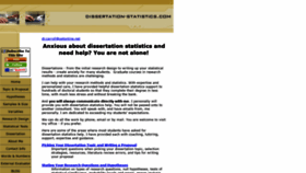 What Dissertation-statistics.com website looked like in 2020 (3 years ago)