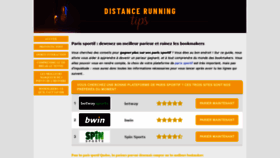 What Distance-running-tips.com website looked like in 2020 (3 years ago)
