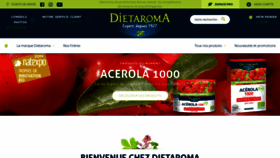 What Dietaroma.fr website looked like in 2020 (3 years ago)