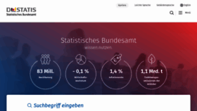 What Destatis.de website looked like in 2020 (5 years ago)
