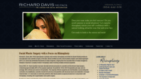 What Davisrhinoplasty.com website looked like in 2020 (3 years ago)