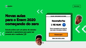 What Descomplica.com.br website looked like in 2020 (3 years ago)