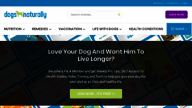 What Dogsnaturallymagazine.com website looked like in 2020 (3 years ago)