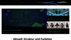 What Dasgehirn.info website looked like in 2020 (3 years ago)
