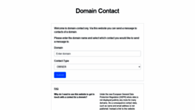 What Domain-contact.org website looked like in 2020 (3 years ago)