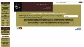 What Dylanchords.info website looked like in 2020 (3 years ago)