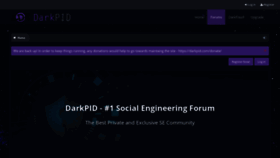 What Darkpid.com website looked like in 2020 (3 years ago)