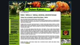 What Duben-kaktus.cz website looked like in 2020 (3 years ago)