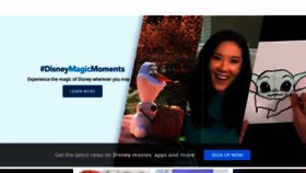 What Disney.com.my website looked like in 2020 (6 years ago)