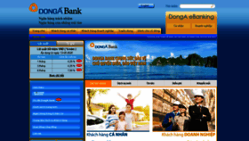 What Dongabank.com.vn website looked like in 2020 (3 years ago)