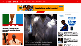 What Dailypost.ng website looked like in 2020 (3 years ago)
