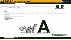 What Dicdidac.cat website looked like in 2020 (3 years ago)