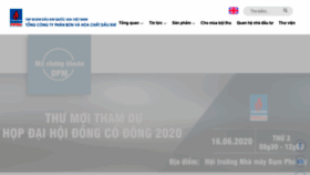 What Dpm.vn website looked like in 2020 (3 years ago)