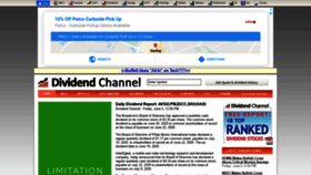 What Dividendchannel.com website looked like in 2020 (3 years ago)