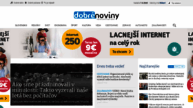 What Dobrenoviny.sk website looked like in 2020 (6 years ago)