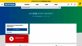 What Decathlon.de website looked like in 2020 (3 years ago)