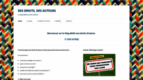 What Desdroitsdesauteurs.fr website looked like in 2020 (3 years ago)