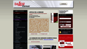 What Dalloz-revues.fr website looked like in 2020 (3 years ago)