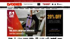 What Daddiesboardshop.com website looked like in 2020 (3 years ago)