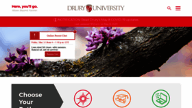 What Drury.edu website looked like in 2020 (3 years ago)