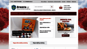 What Drento.cz website looked like in 2020 (3 years ago)