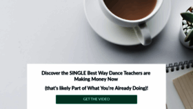What Danceteachersecrets.com website looked like in 2020 (3 years ago)