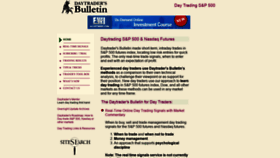 What Daytradersbulletin.com website looked like in 2020 (3 years ago)