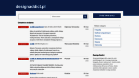 What Designaddict.pl website looked like in 2020 (3 years ago)