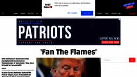 What Dailycaller.com website looked like in 2020 (3 years ago)
