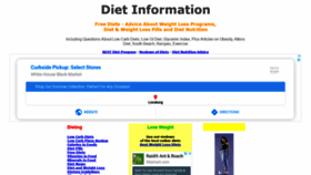 What Diet-i.com website looked like in 2020 (3 years ago)