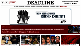 What Deadline.com website looked like in 2020 (3 years ago)