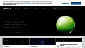 What Deloitte.com website looked like in 2020 (3 years ago)
