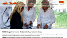 What Dimeda.de website looked like in 2020 (3 years ago)