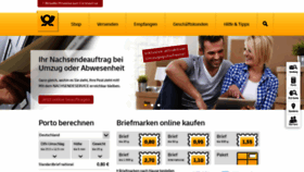 What Deutschepost.de website looked like in 2020 (3 years ago)