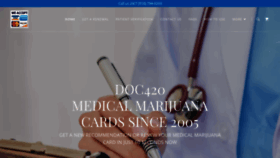 What Doc420.com website looked like in 2020 (3 years ago)