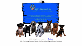 What Dogs4sale.com.au website looked like in 2020 (3 years ago)