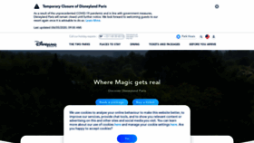What Disneylandparis.com website looked like in 2020 (3 years ago)